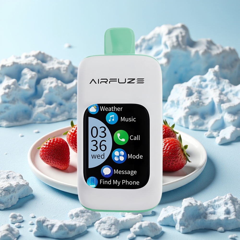 AirFuze Smart 30000 Puffs Disposable Pod Jordbær Sommer / 5% nikotin / 900mAh