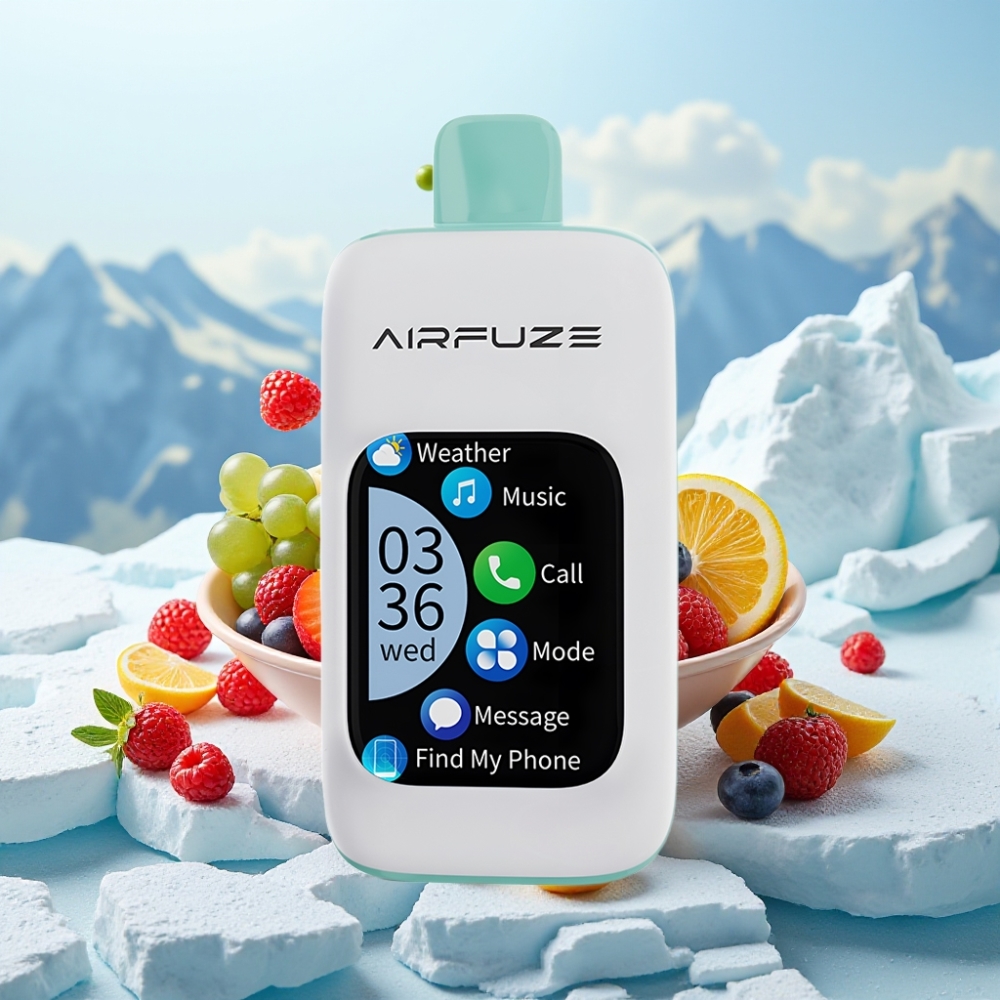 AirFuze Smart 30000 Puffs Disposable Pod med Regnbue Frugt Eksplosion og 5% nikotin