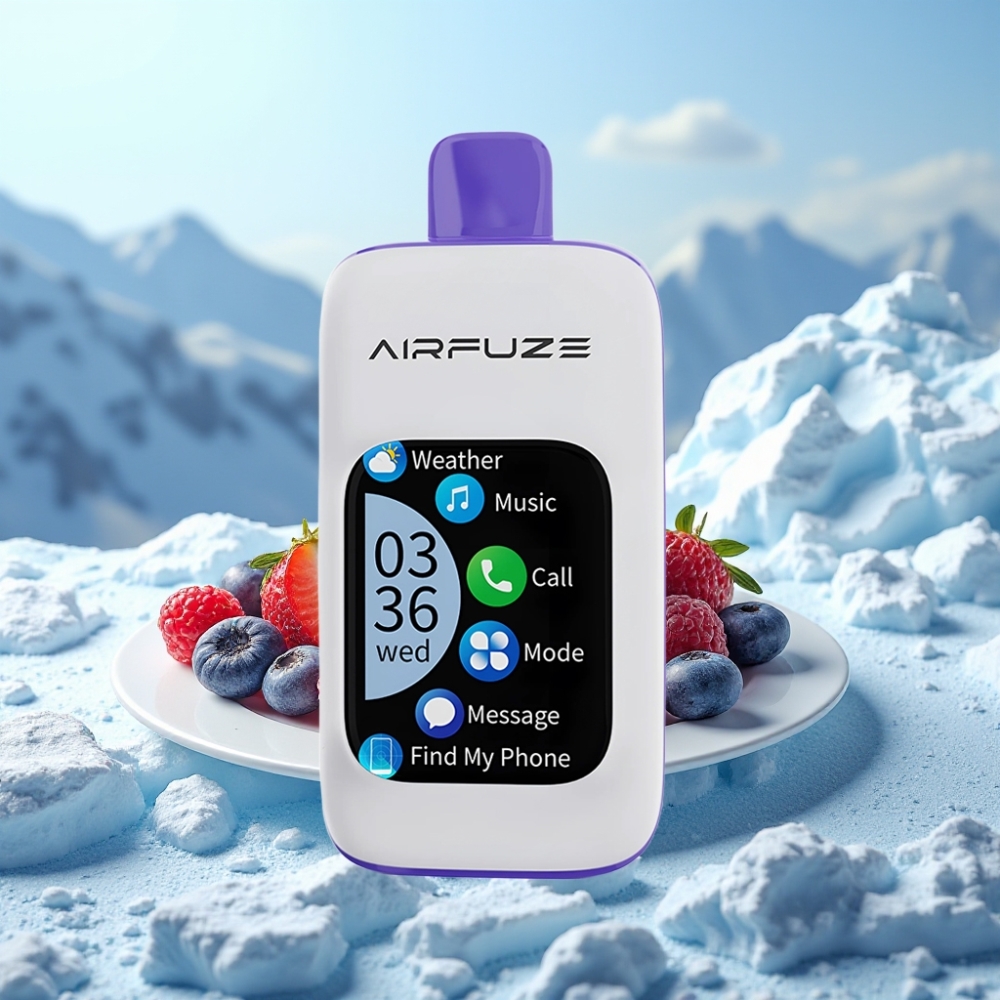 AirFuze Smart Pro 40000 Puffs Blå Hindbær Is 20ML 900mAh