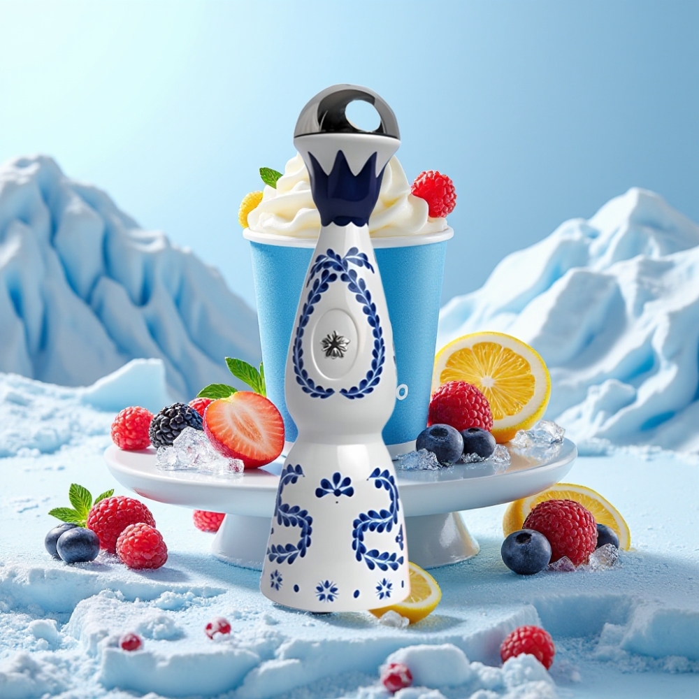 HUMO Azul 15000 Puffs Blå Hindbær Is Smag med 20mL og 5% Nikotin