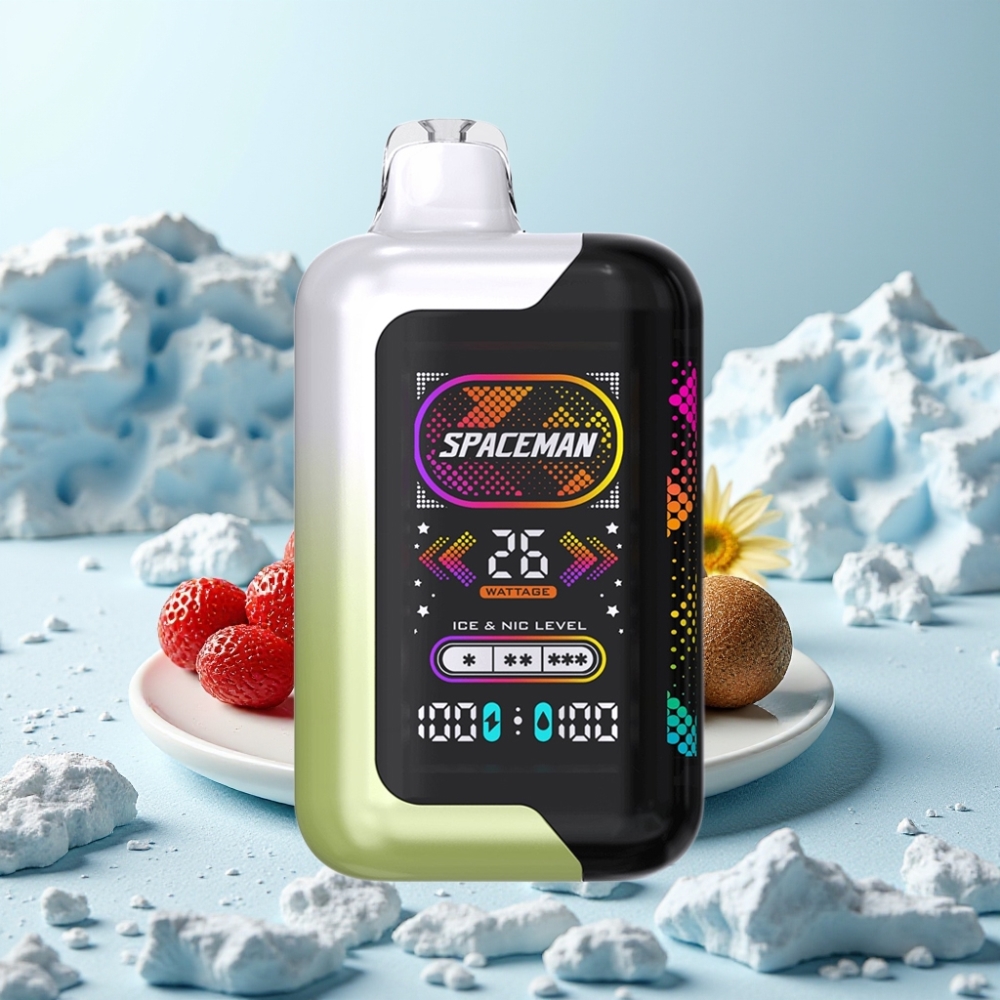 SMOK SPACEMAN SP40000 Zero Nicotine Disposable Jordbær Kiwi 20ml 1000mAh