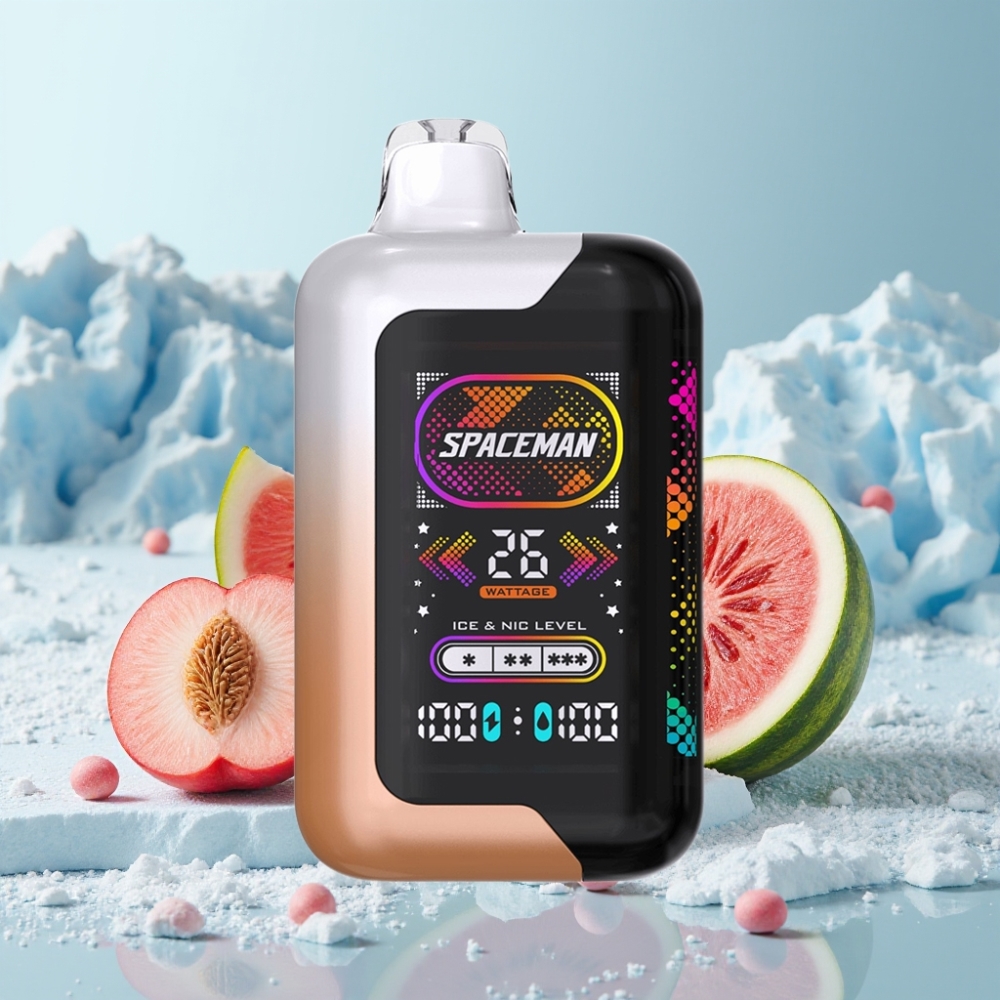 SMOK SPACEMAN SP40000 Zero Nicotine Disposable Juicy Peach Watermelon 20ml 1000mAh