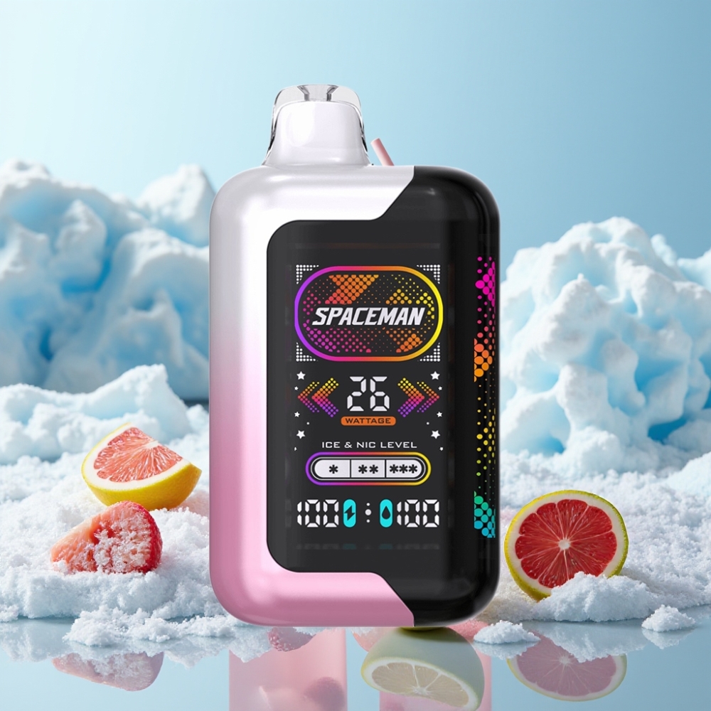 SMOK SPACEMAN SP40000 Zero Nikotin Disposable 20ml Lyserød Lemonade 40000 puff